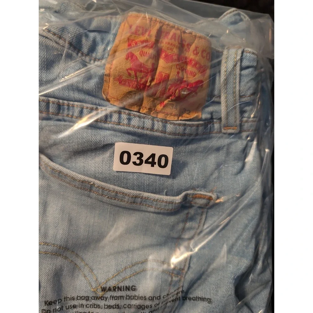 Levi Strauss & Co 514 Straight Fit Jeans Light Wash W32 L32